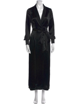 Galvan London V-Neck Long Dress