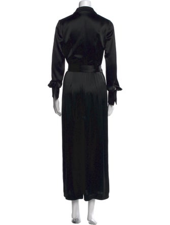 Galvan London V-Neck Long Dress