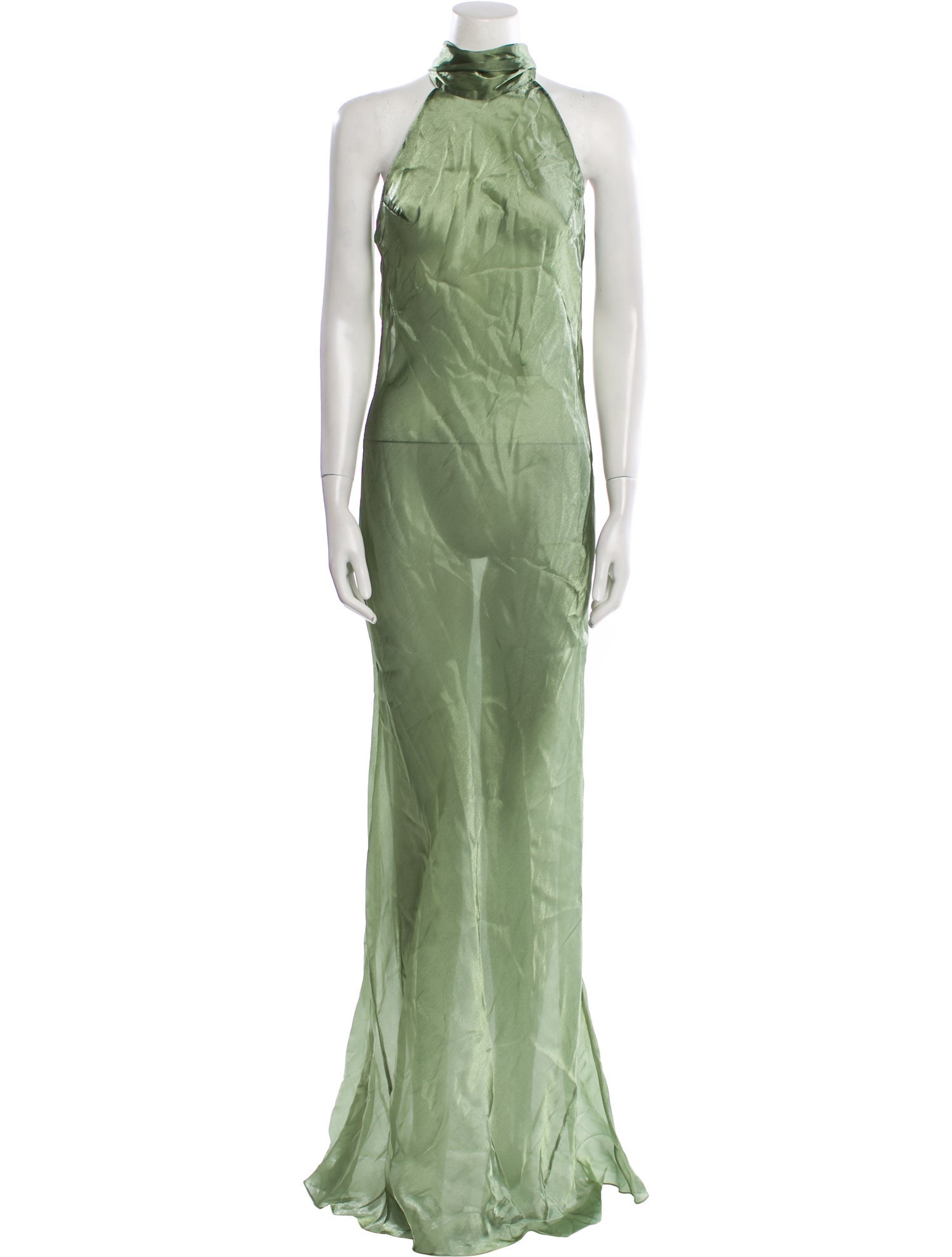 Galvan London Mock Neck Long Dress