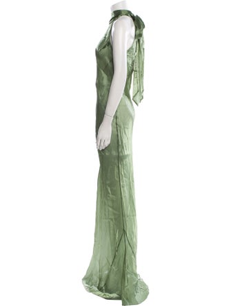 Galvan London Mock Neck Long Dress