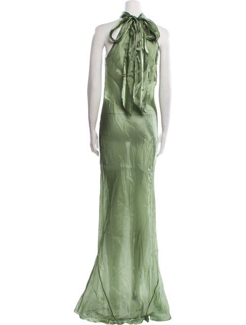 Galvan London Mock Neck Long Dress