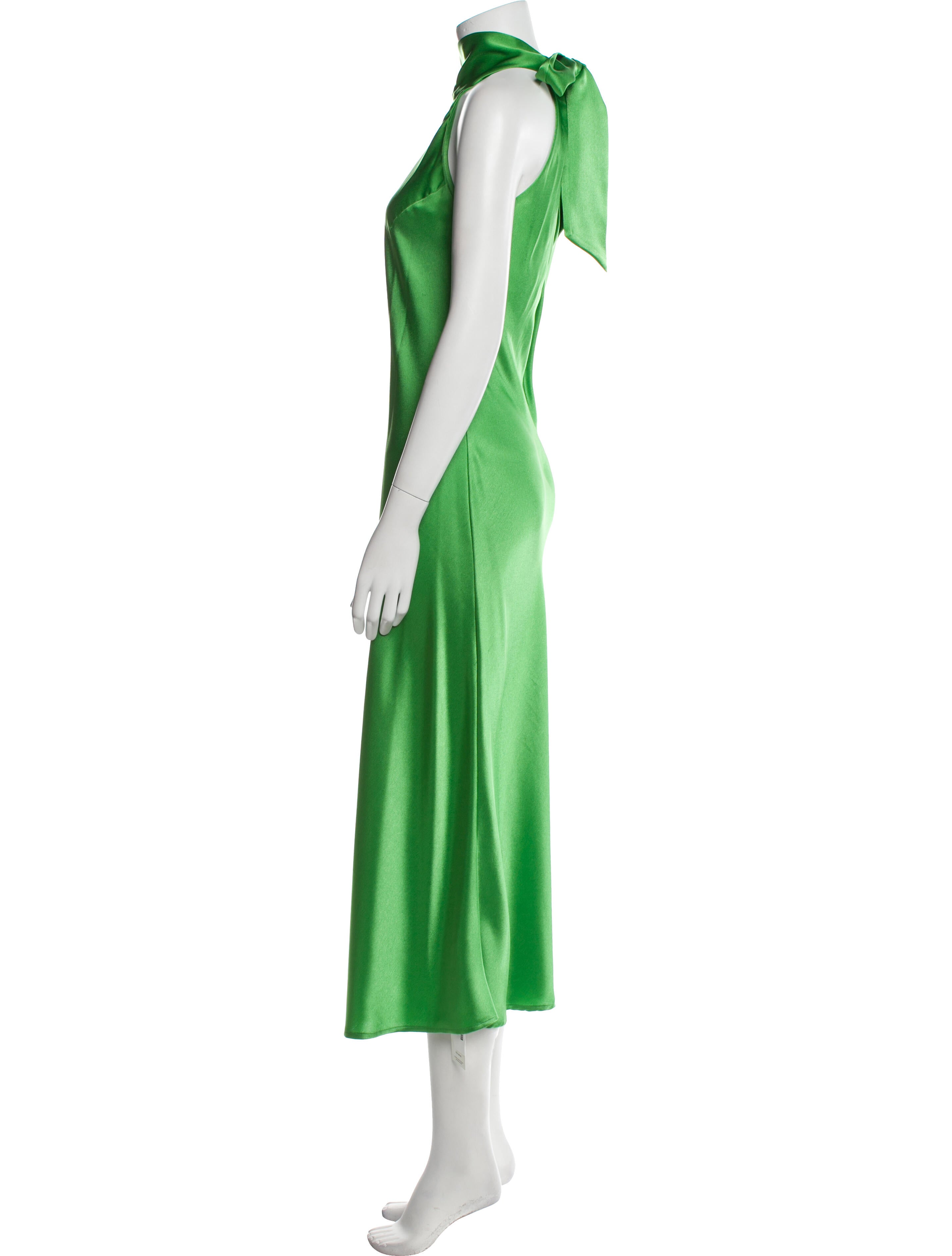 Galvan London Mock Neck Long Dress