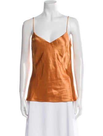 Galvan London V-Neck Sleeveless Top