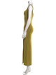 Galvan London Square Neckline Long Dress