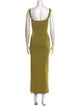 Galvan London Square Neckline Long Dress