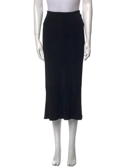 Galvan London Pleated Accents Midi Length Skirt