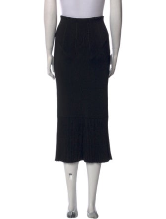 Galvan London Pleated Accents Midi Length Skirt