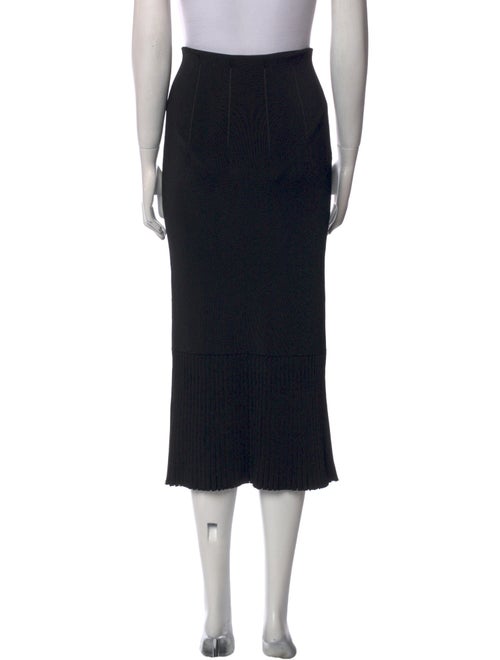 Galvan London Pleated Accents Midi Length Skirt