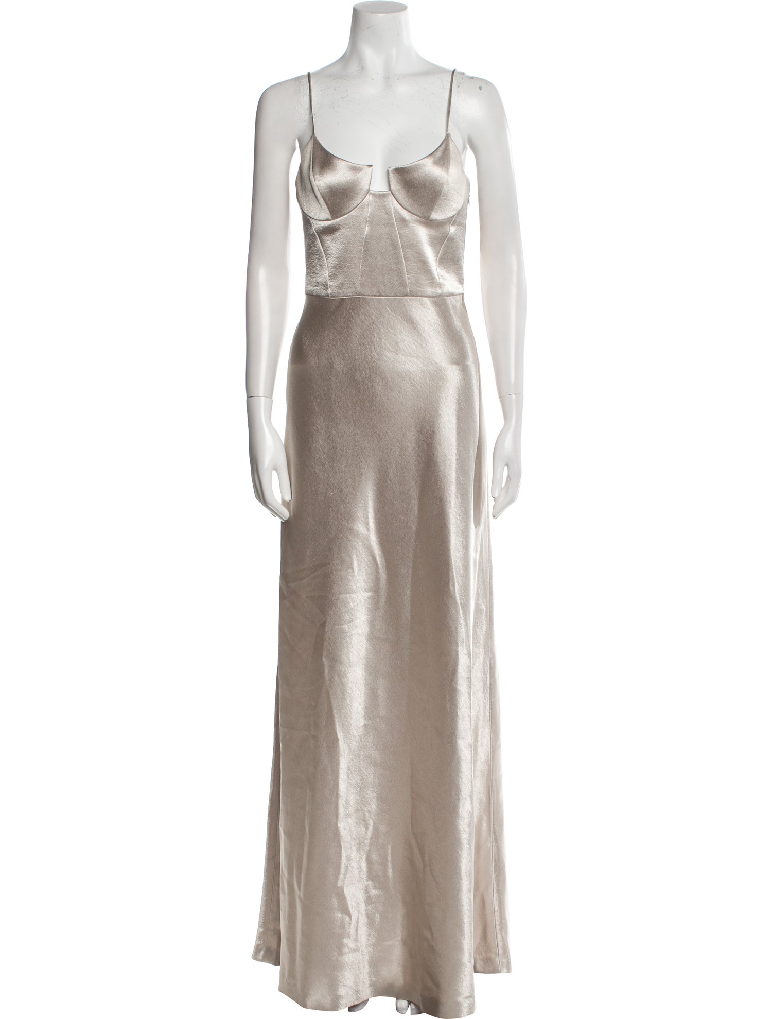 Galvan London Scoop Neck Long Dress