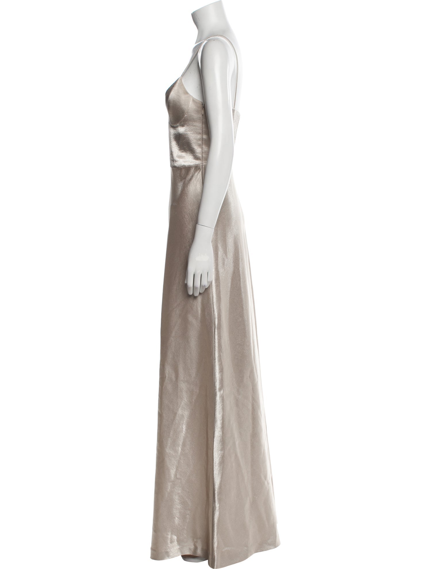 Galvan London Scoop Neck Long Dress