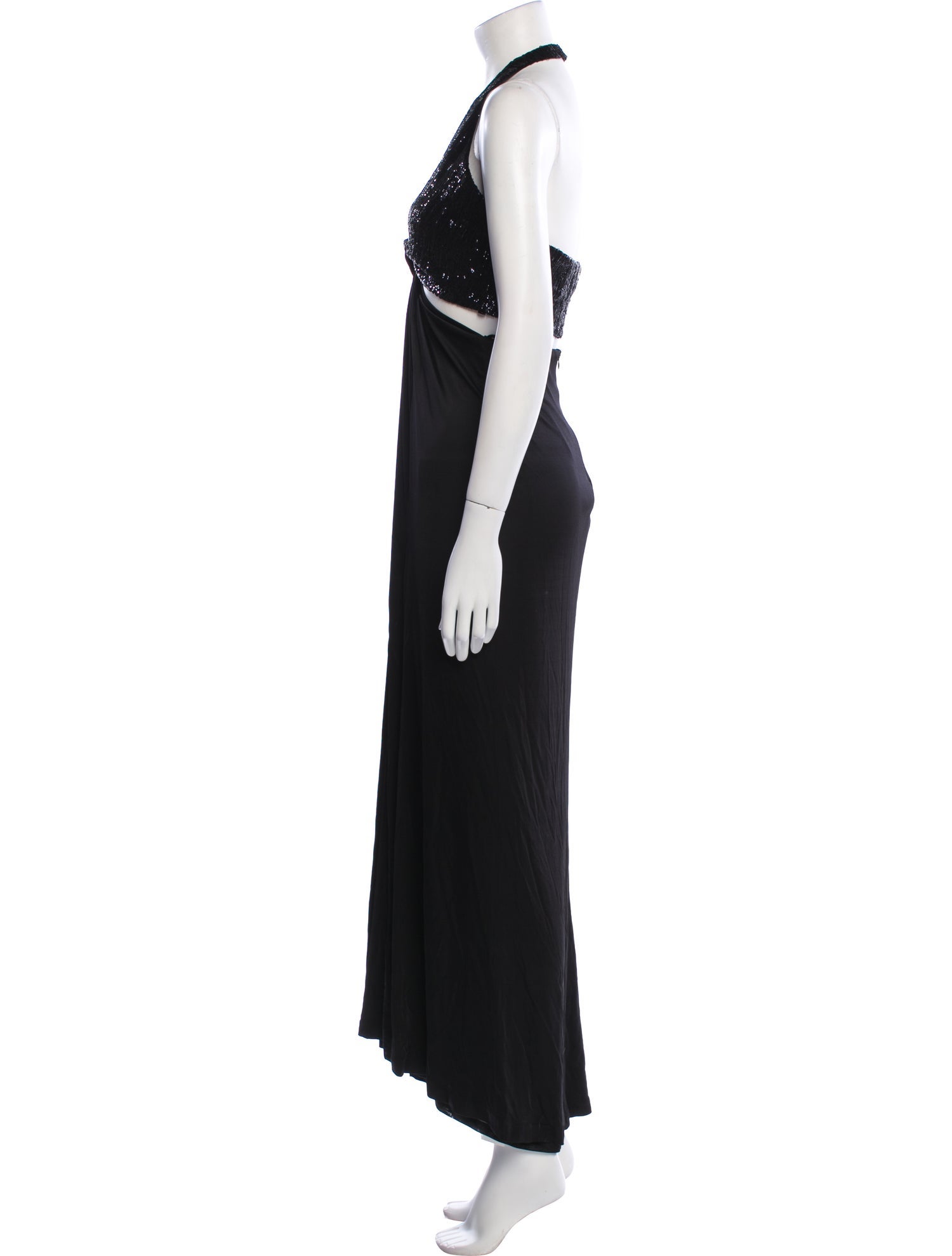 Galvan London Halterneck Long Dress