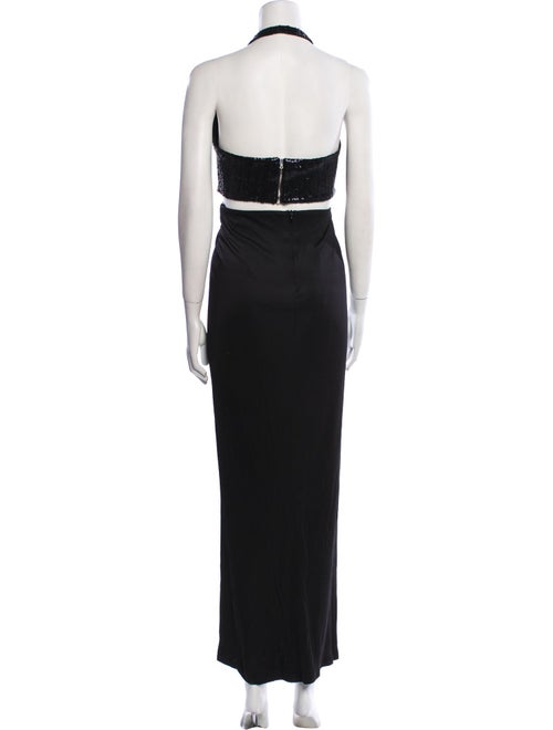 Galvan London Halterneck Long Dress