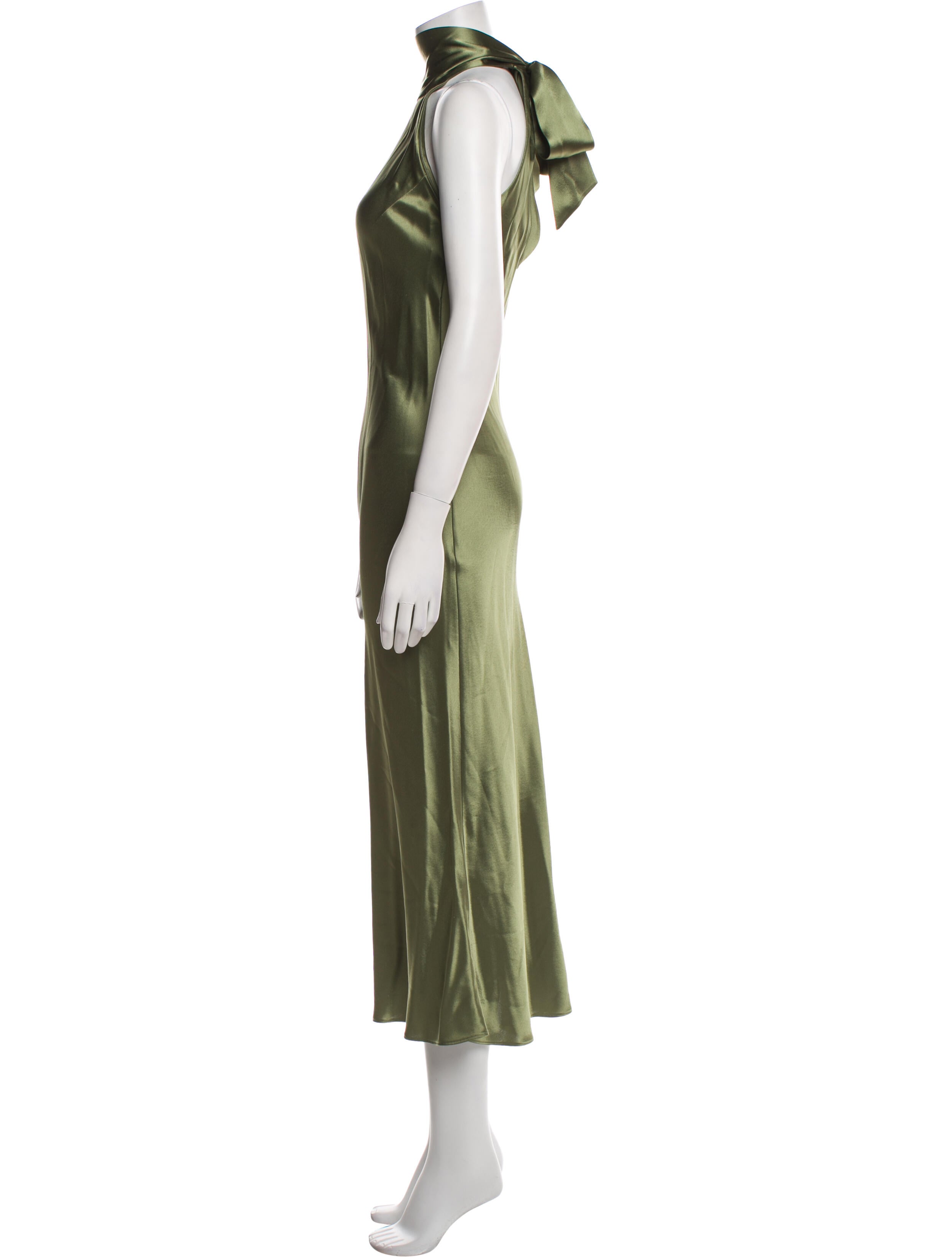 Galvan London Mock Neck Long Dress