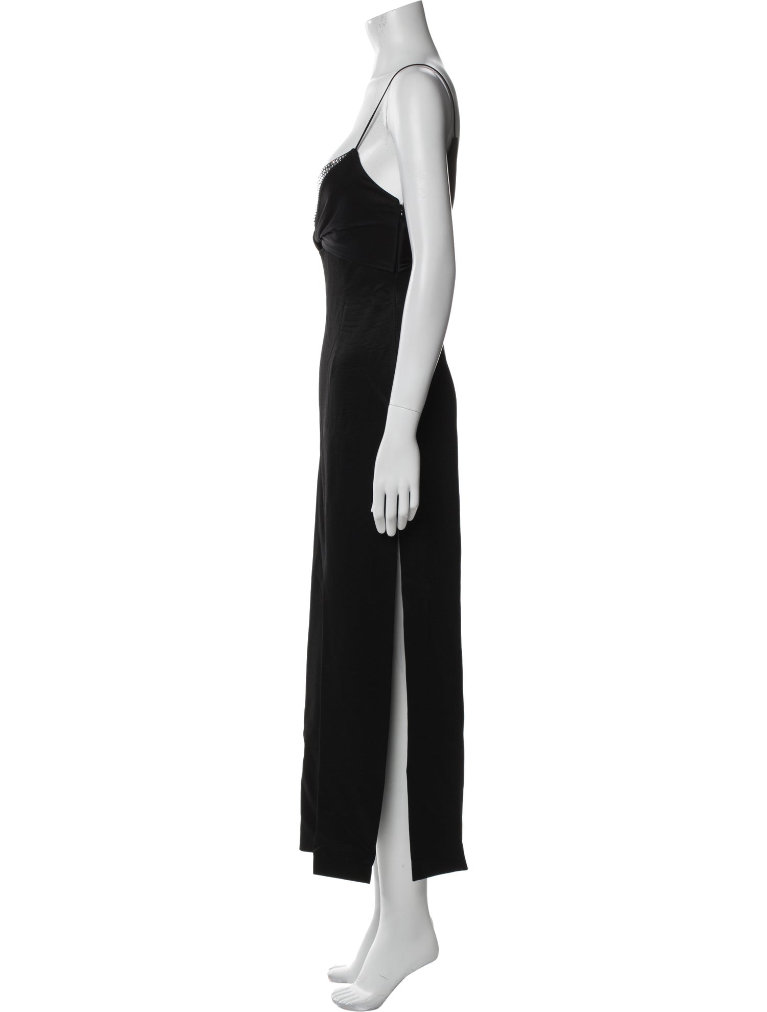 Galvan London V-Neck Midi Length Dress
