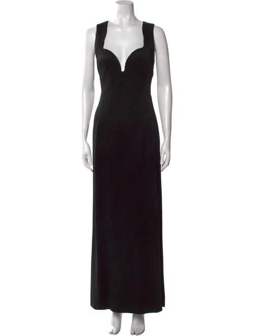 Galvan London V-Neck Long Dress