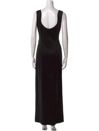 Galvan London V-Neck Long Dress