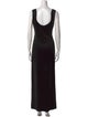Galvan London V-Neck Long Dress
