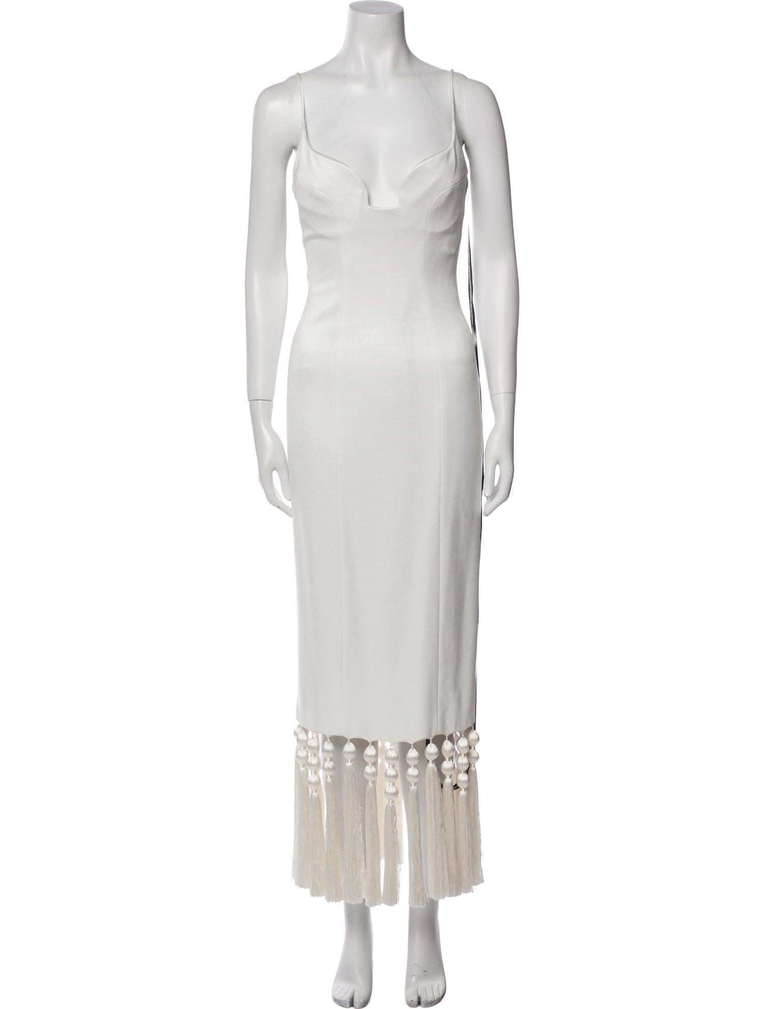 Galvan London V-Neck Long Dress