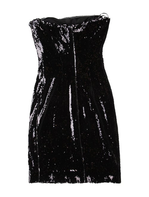 Galvan London Strapless Mini Dress