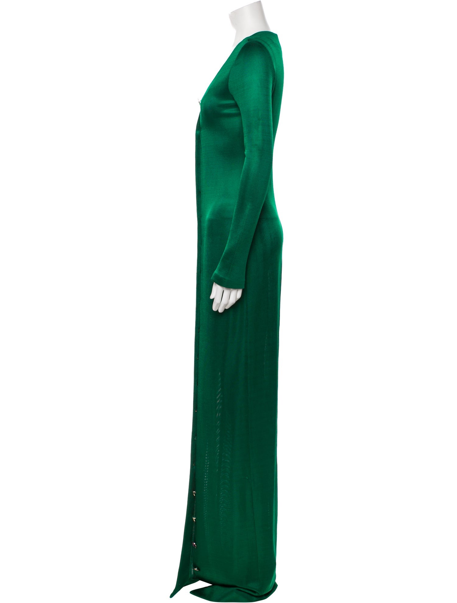 Galvan London V-Neck Long Dress