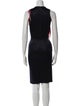 Galvan London Crew Neck Knee-Length Dress