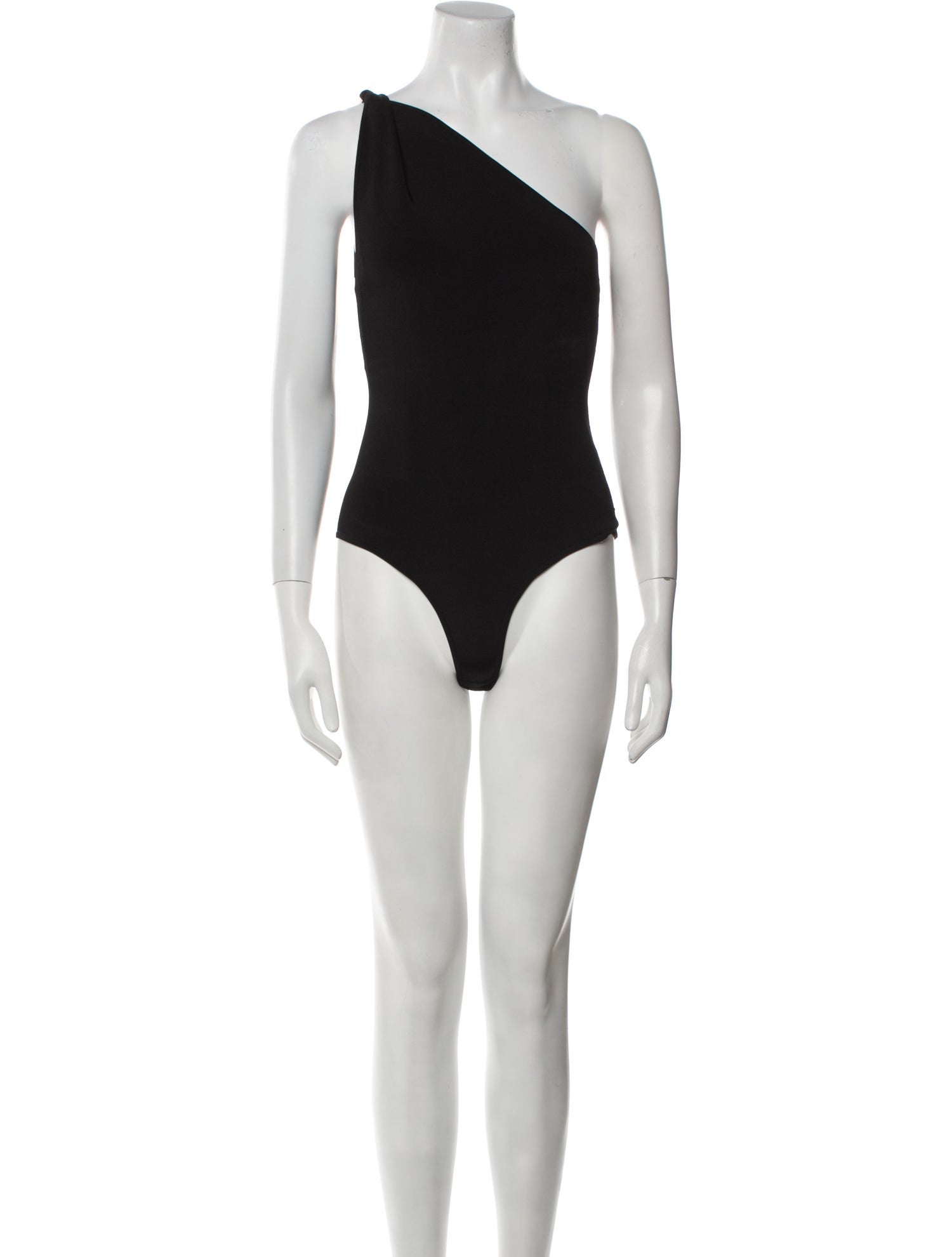 Galvan London One-Shoulder Sleeveless Bodysuit