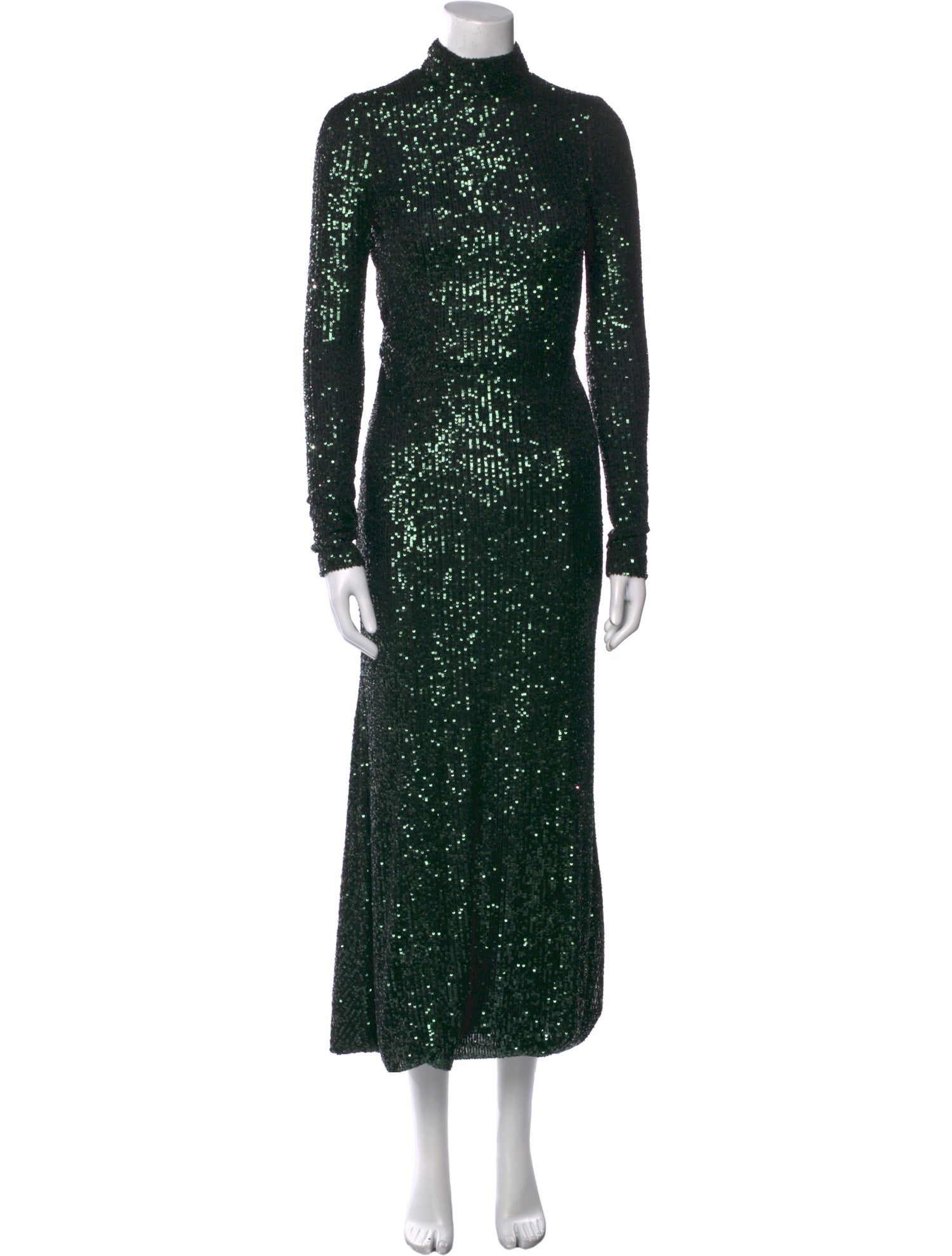 Galvan London Turtleneck Long Dress