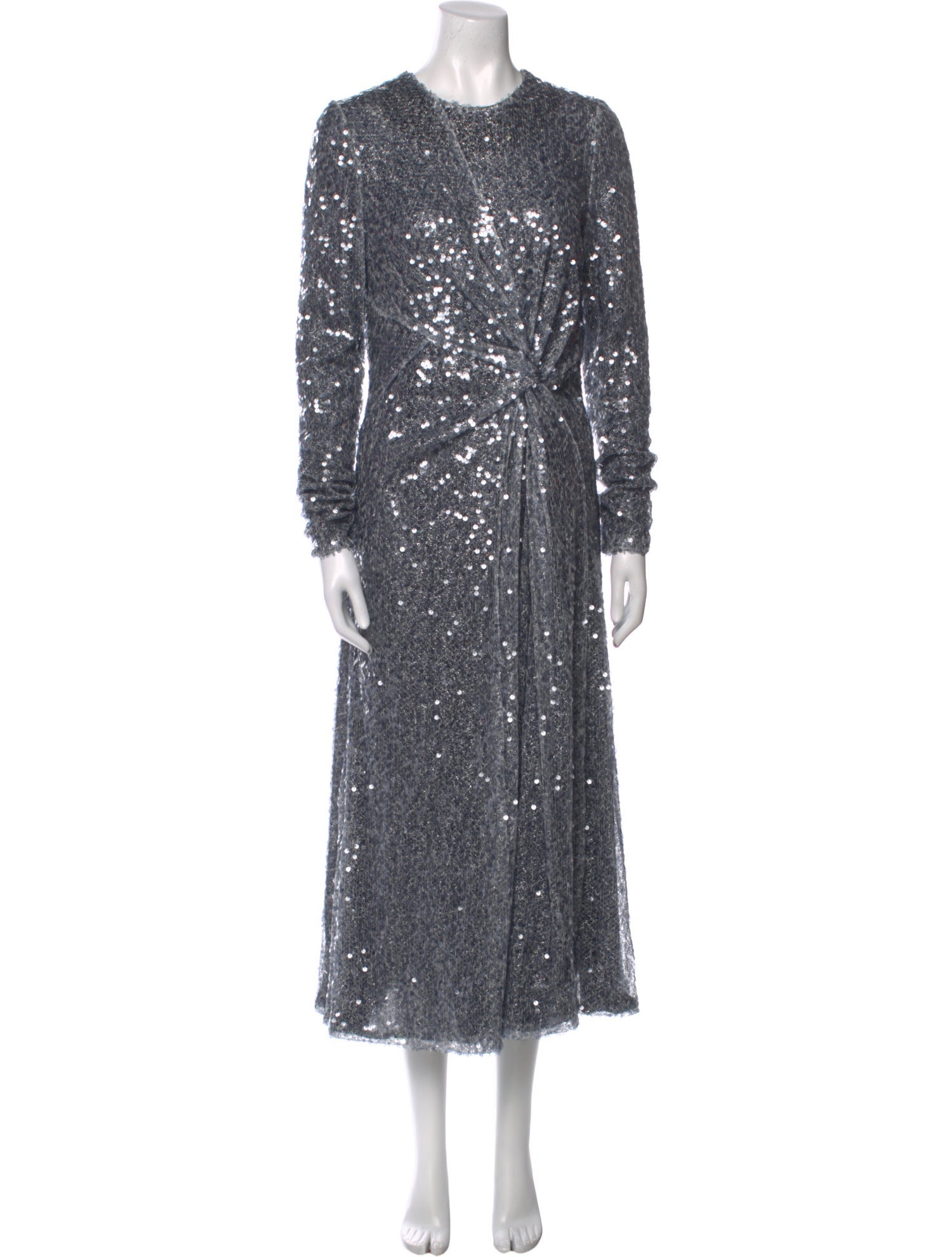 Galvan London Crew Neck Long Dress