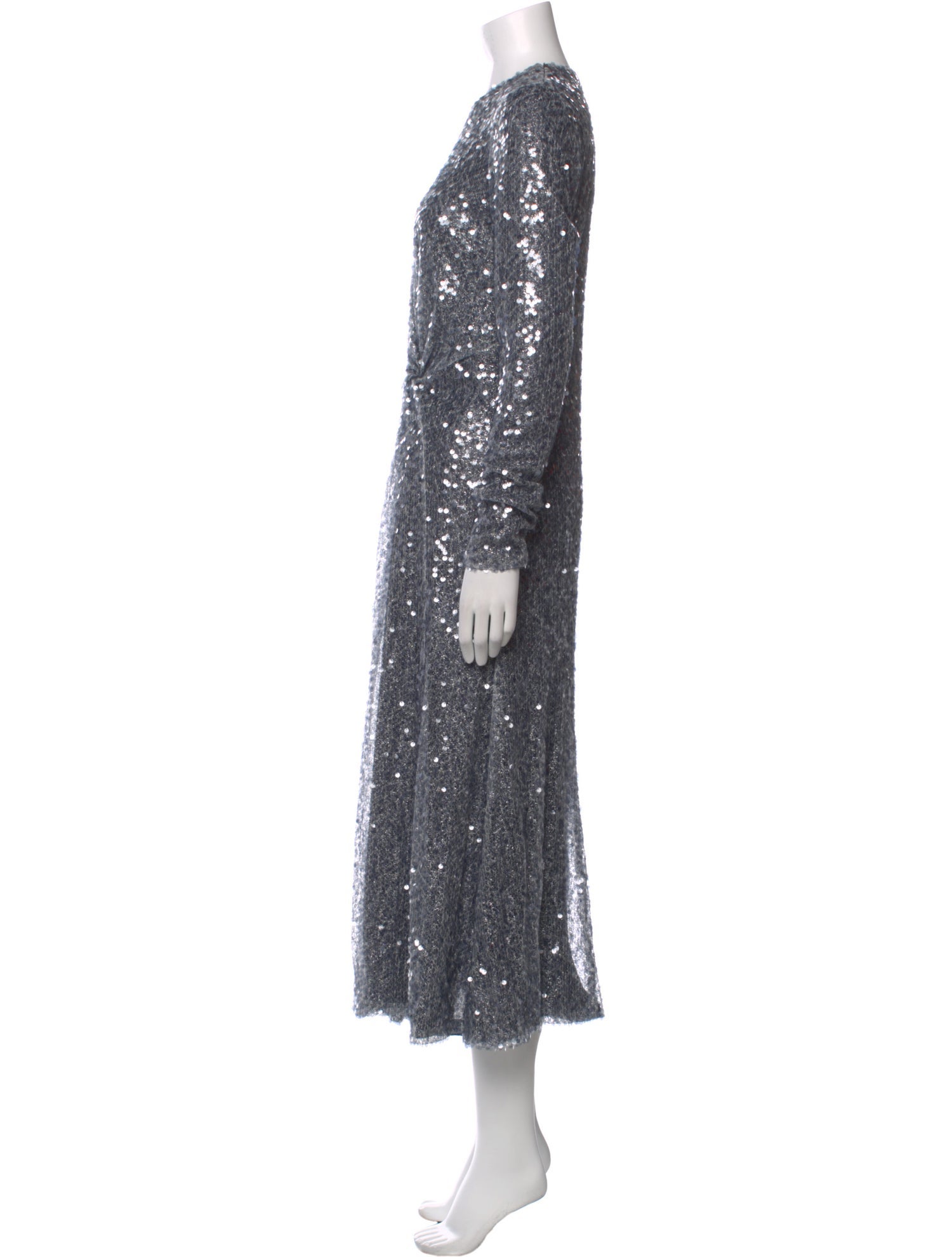 Galvan London Crew Neck Long Dress