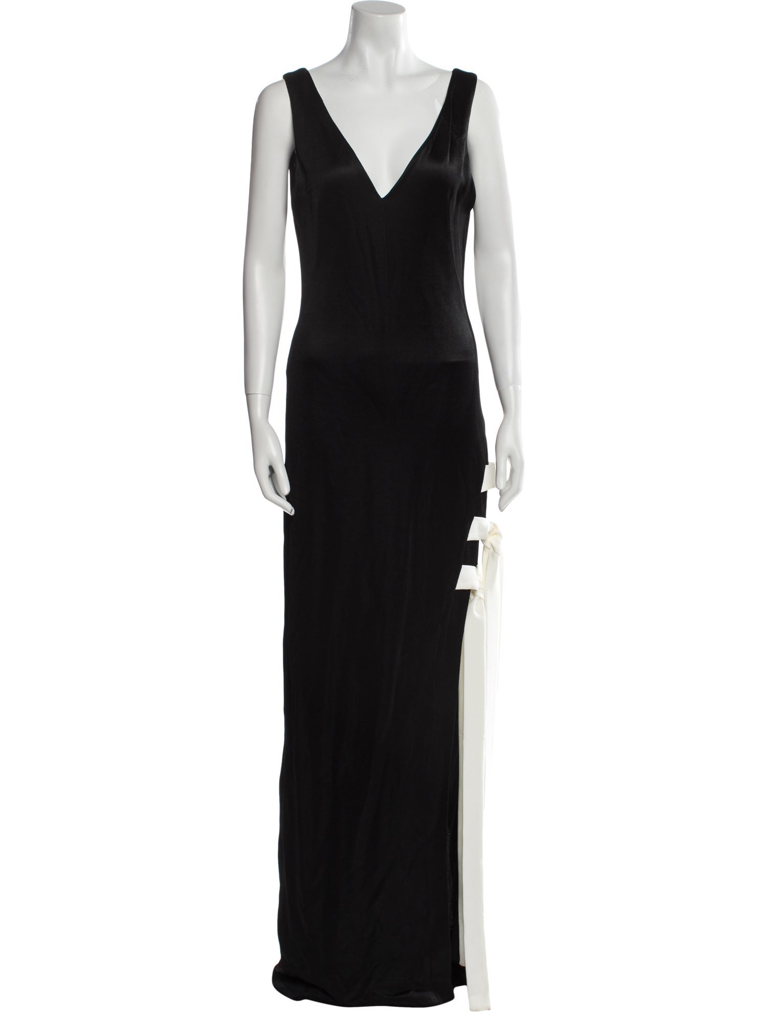 Galvan London V-Neck Long Dress