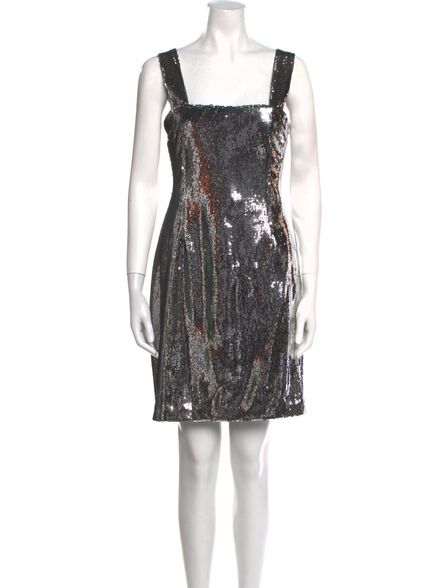 Galvan London Square Neckline Mini Dress