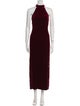 Galvan London Mock Neck Long Dress