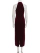 Galvan London Mock Neck Long Dress