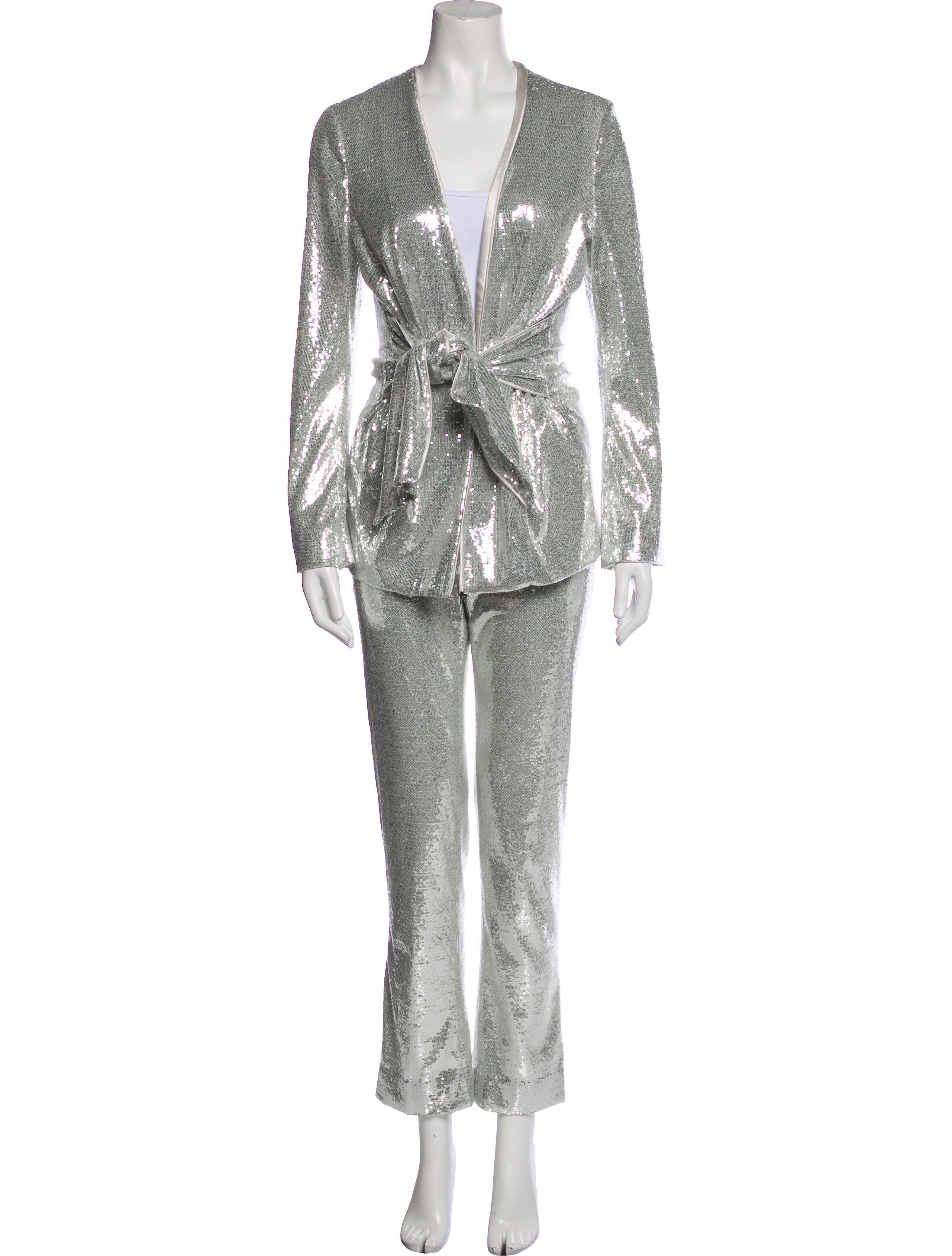 Galvan London Glitter Accents Pant Set