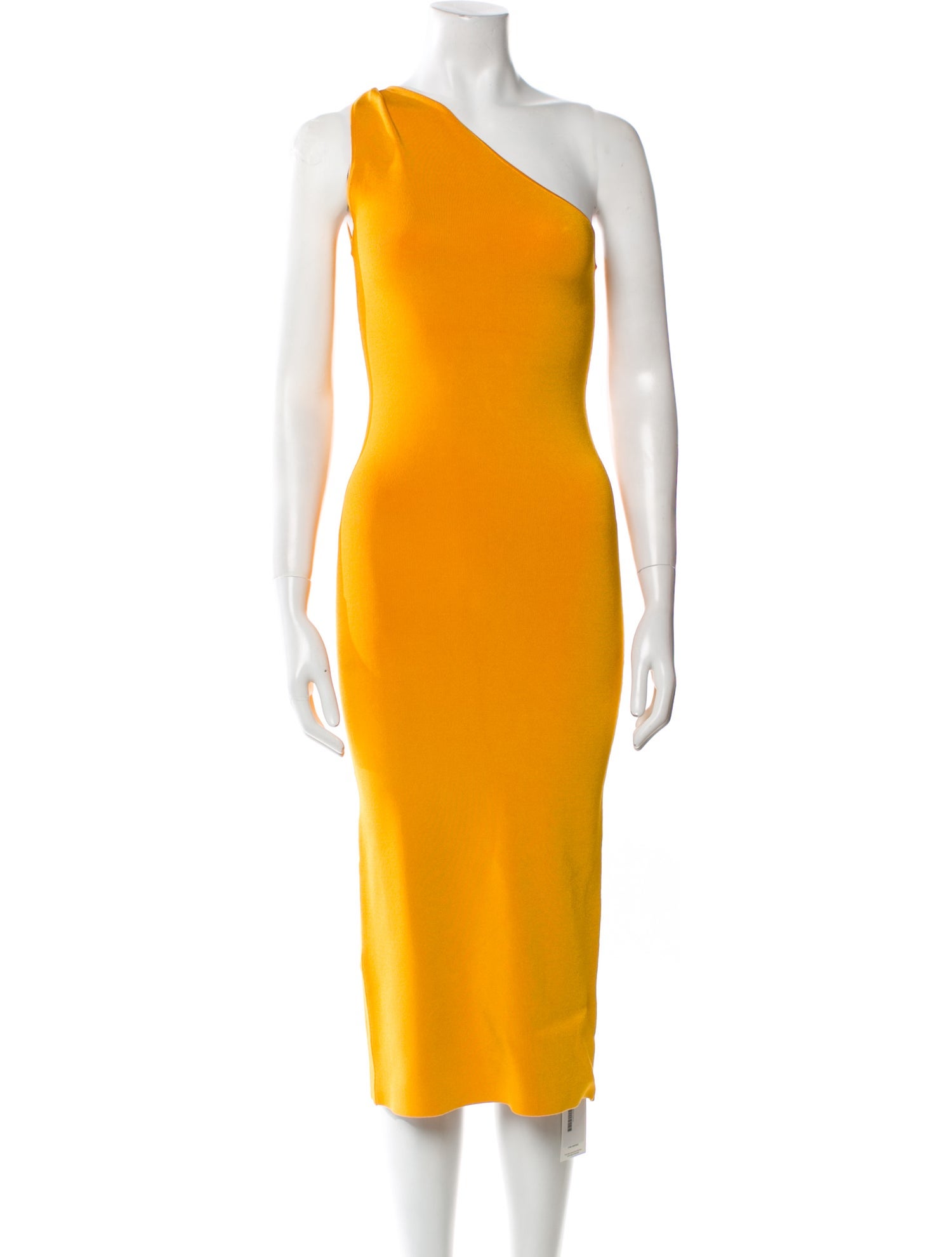 Galvan London One-Shoulder Midi Length Dress