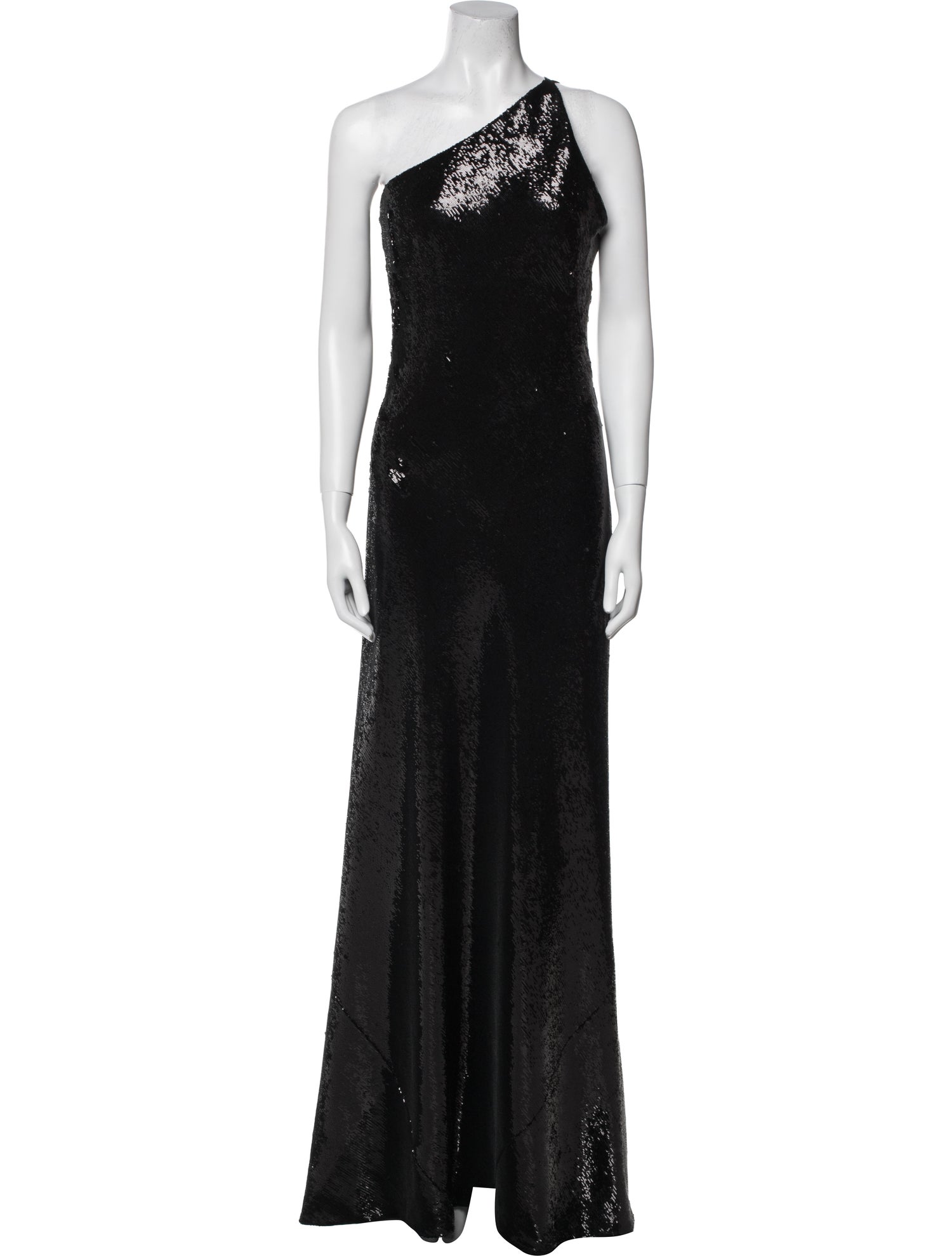 Galvan London One-Shoulder Long Dress