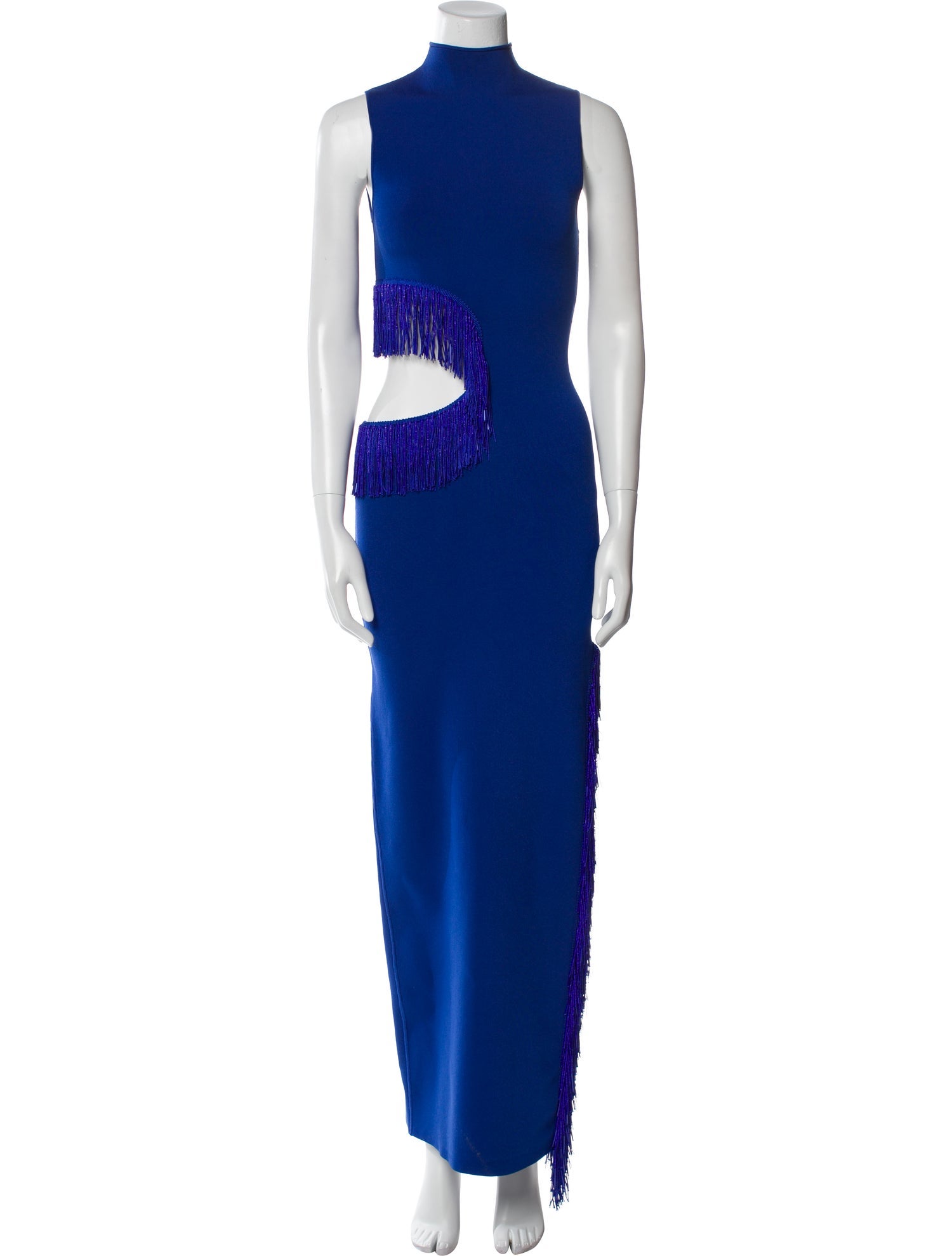 Galvan London Mock Neck Long Dress