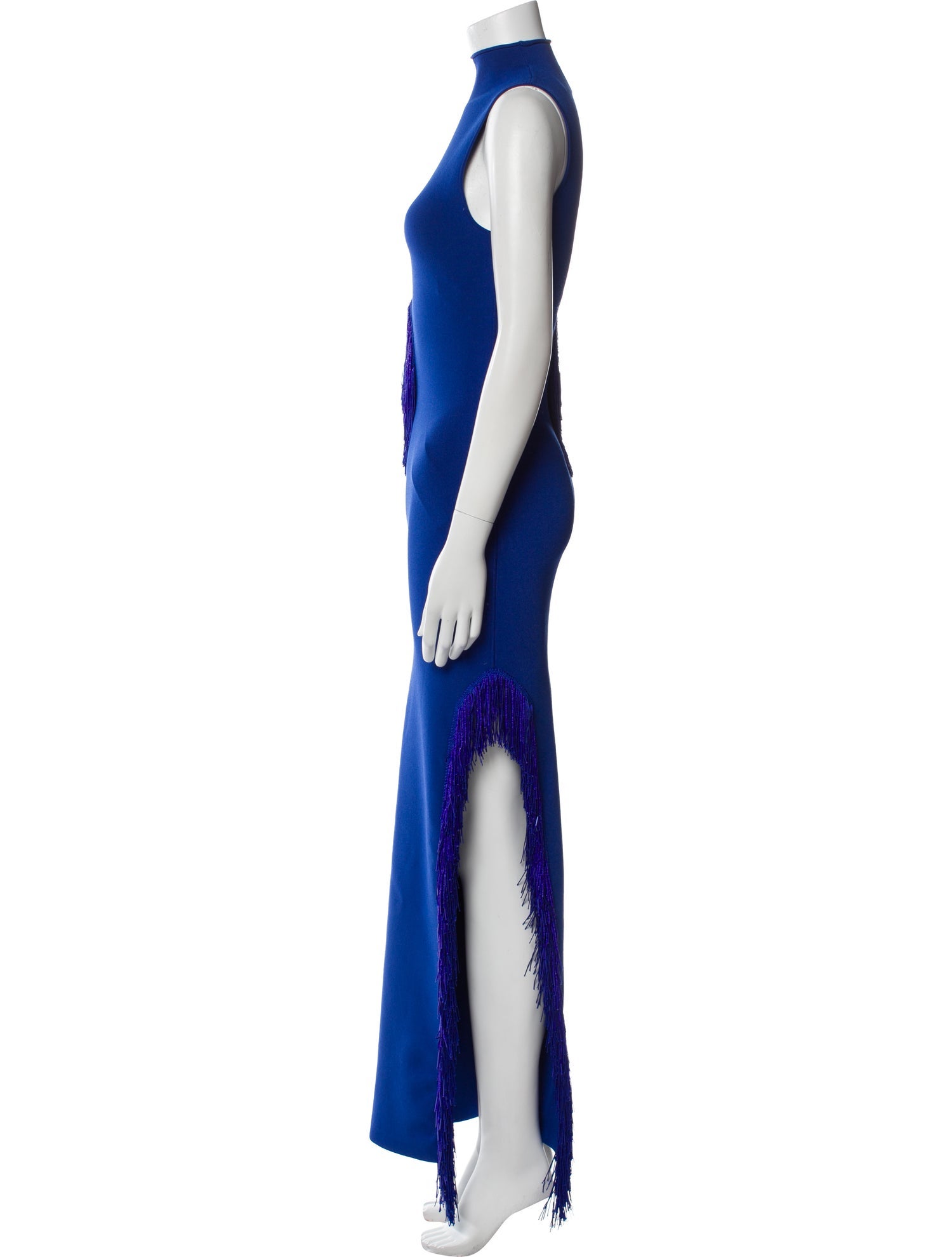 Galvan London Mock Neck Long Dress