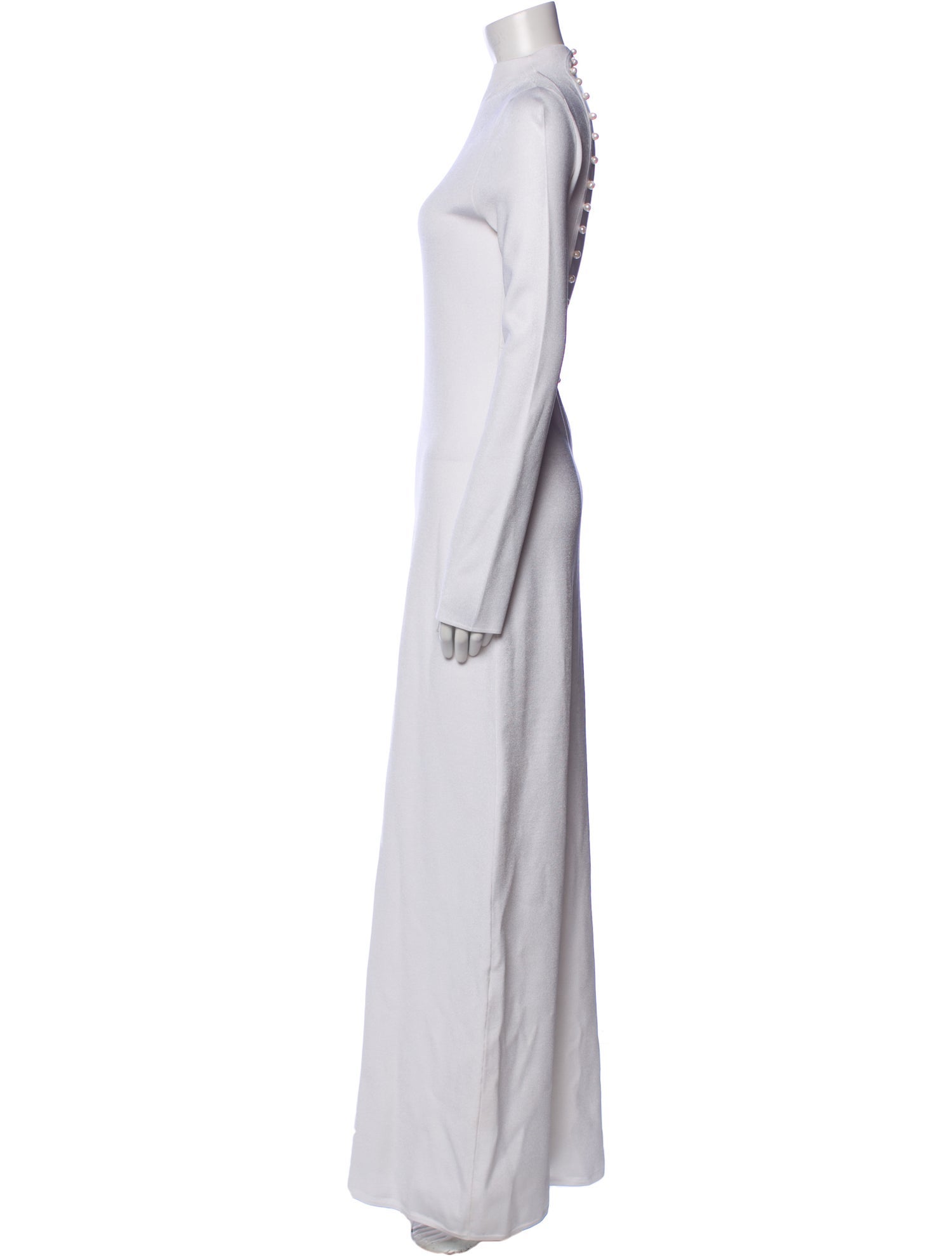 Galvan London Mock Neck Long Dress