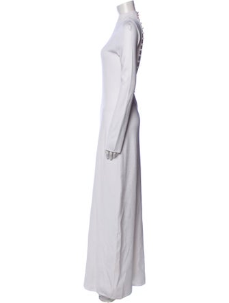 Galvan London Mock Neck Long Dress