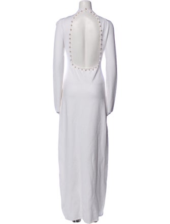 Galvan London Mock Neck Long Dress