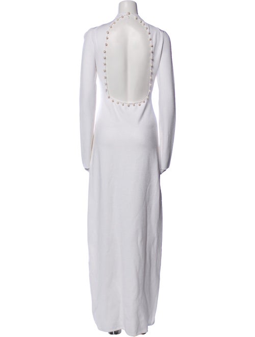 Galvan London Mock Neck Long Dress