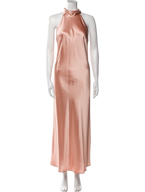 Galvan London Mock Neck Long Dress