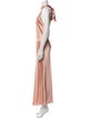 Galvan London Mock Neck Long Dress