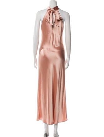 Galvan London Mock Neck Long Dress