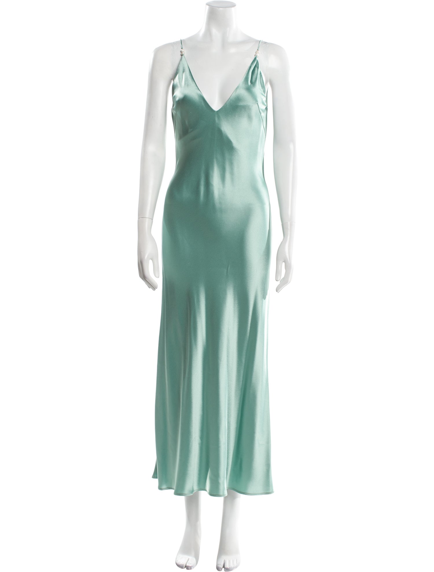 Galvan London V-Neck Midi Length Dress w/ Tags