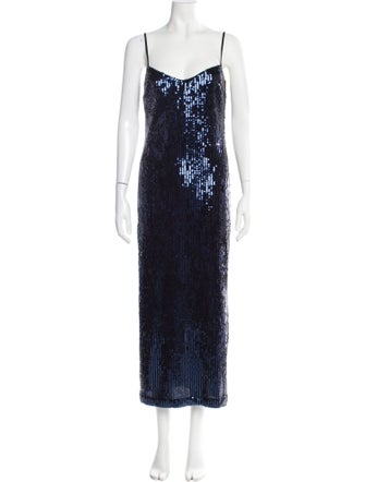 Galvan London Sequin Long Dress