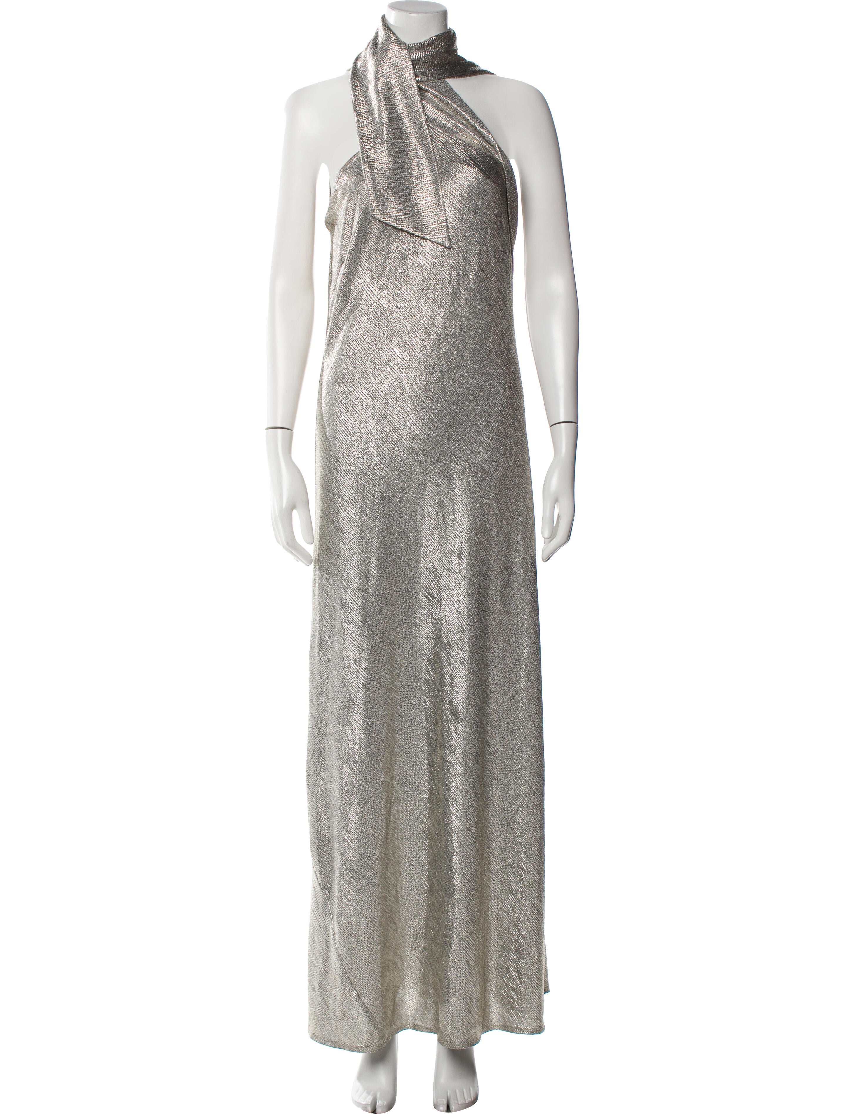 Galvan London Halterneck Long Dress