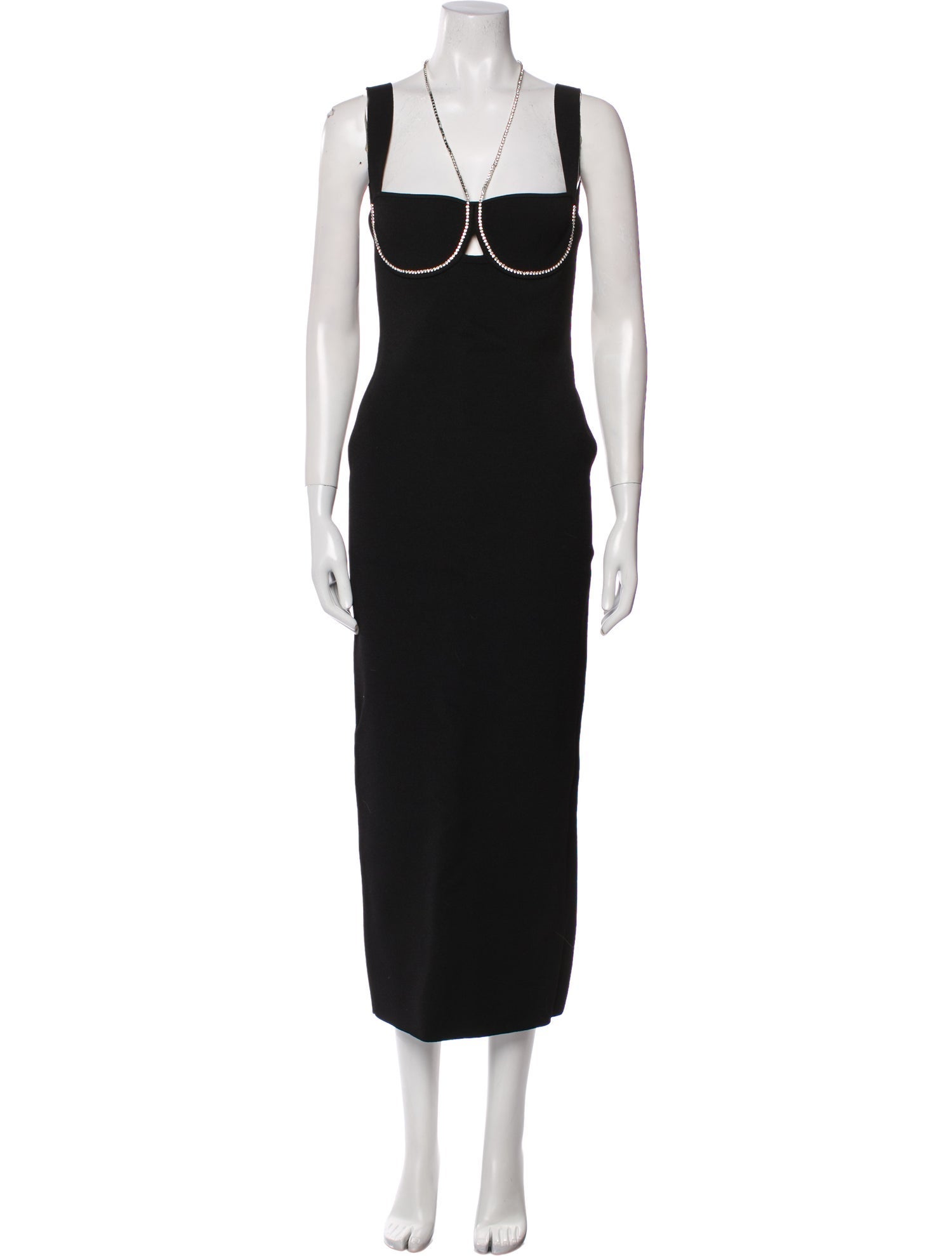 Galvan London V-Neck Long Dress