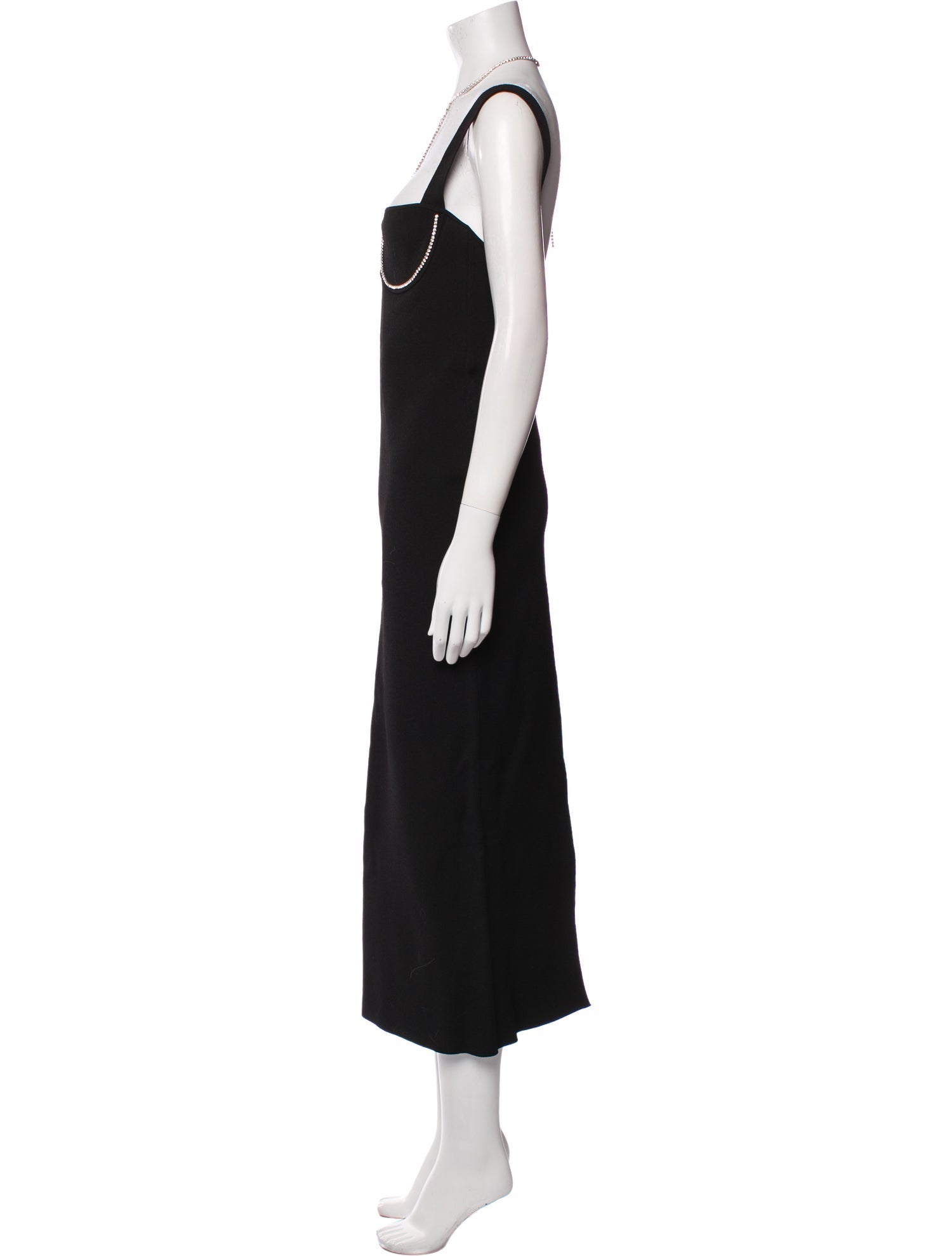 Galvan London V-Neck Long Dress